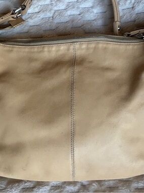 Perlina New York soft yellow/creamy Leather Shoulder Hobo Bag Silver Hardware